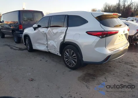 2020 Toyota Highlander Platinum from USA, damaged, VIN 5TDFZRBH8LS021431